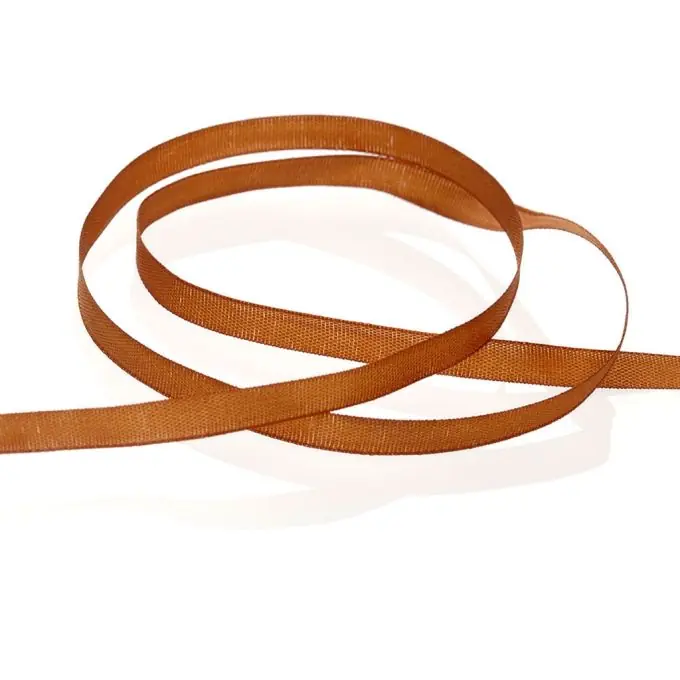 Geld-Zurück-Garantie Bändchen zum Sticken, dunkelbeige, 4 mm