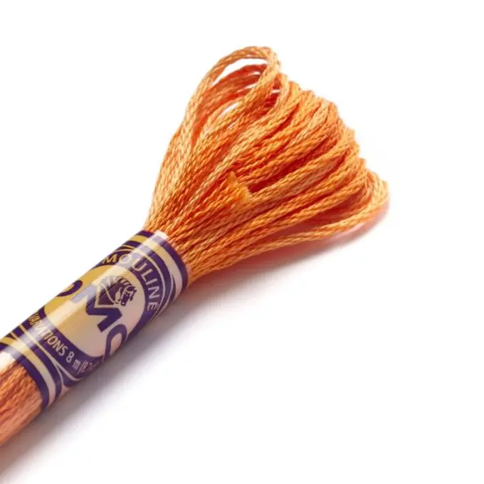 Mouliné-Faden für Stickerei, gelb – COL 4124 Begrenztes Angebot