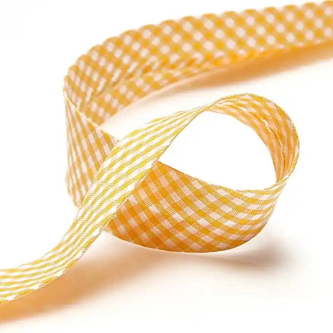 Schrägband Vichy – Gelb Sonderaktion