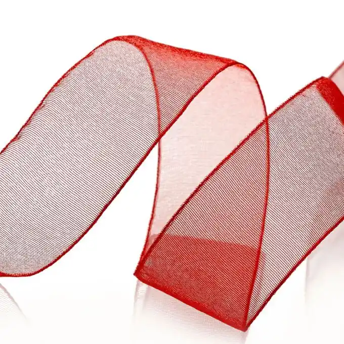 Direktkauf Organdy-Band – Rot