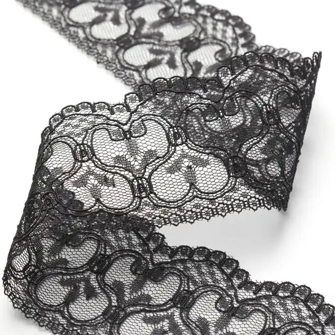 Jetzt Kaufen SPITZENBORTE POLYESTER SCHWARZ