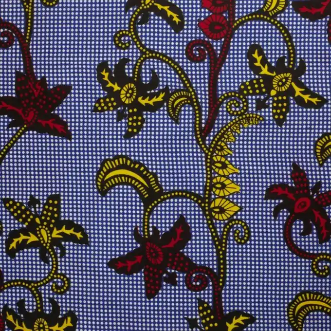 Wax-Stoff Blau 112cm Breit Nur Heute