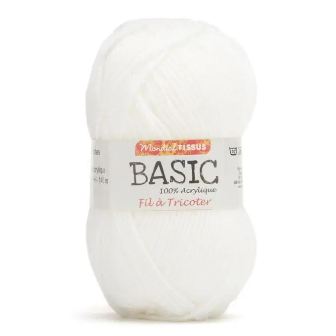 Nur Für Kurze Zeit Strickgarnknäuel Basic, weiß