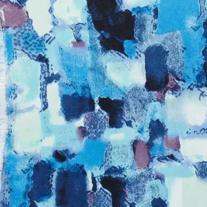 Kostenloser Versand Bedruckter Satin-Stoff 145cm Breite – Quadratmuster