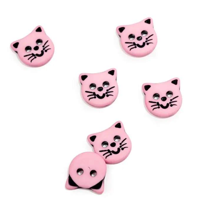 Sonderaktion Knopf 2 Löcher Katzenkopf T14