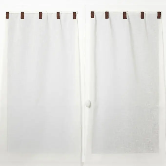 Gardinen mit Kontrast-Schlaufen 70x160cm – Rot Limited Edition