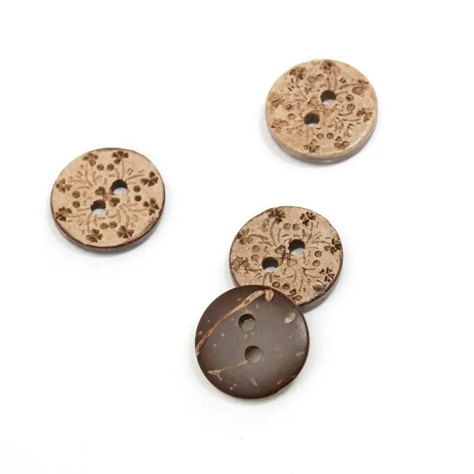 2-Loch Kokosnussknopf 15mm – Pion Design Wochenendangebot