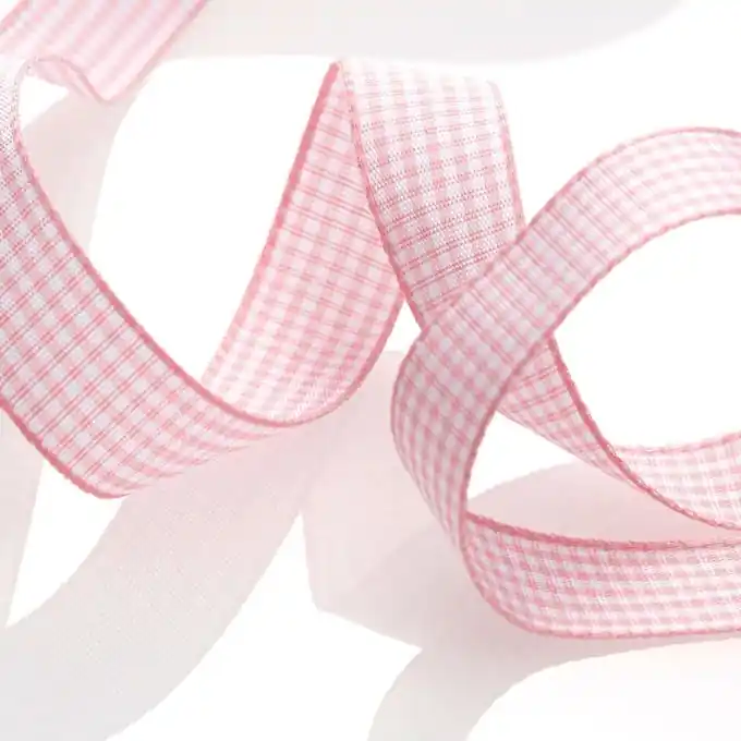 Band Mini Vichy – Rosafarben Versand Am Gleichen Tag