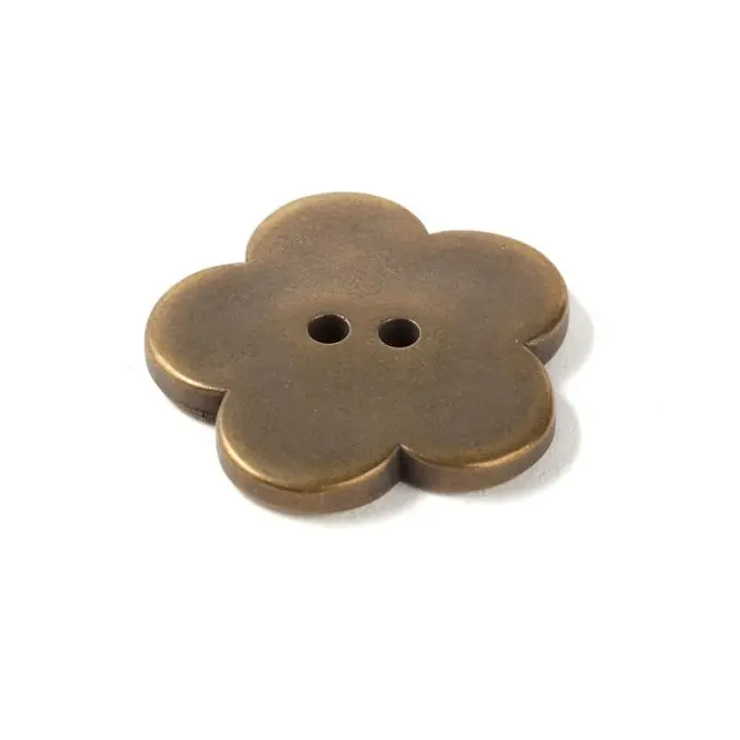 Mega-Angebot Knopf Blume 38mm – kupferfarben