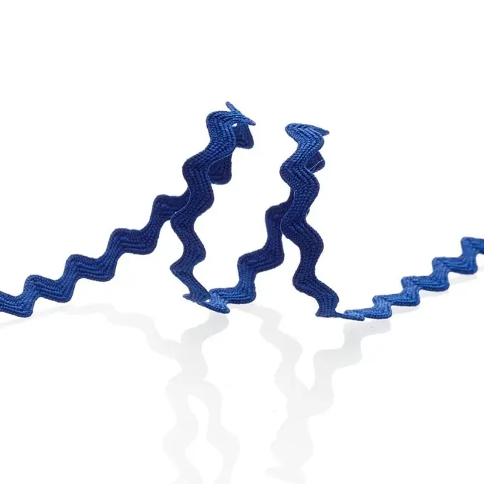 Zackenlitze – Dunkelblau, 8 mm Billig