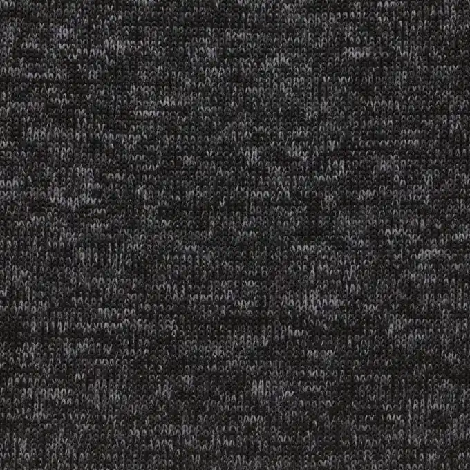 Grauer Melange-Strickstoff 160cm Breite mit Fleecefutter Neu Im Sortiment