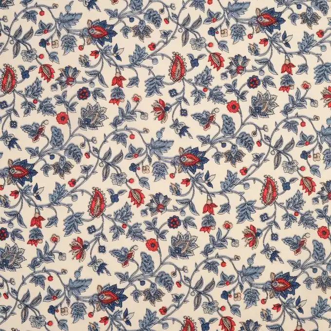 Original Viskosestoff Ethno-Blumenmuster 145 cm Laize