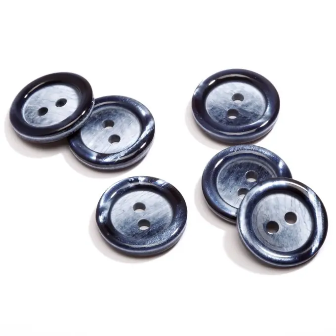 Marineblauer 2-Loch Knopf 18mm matt und glänzend Top-Seller