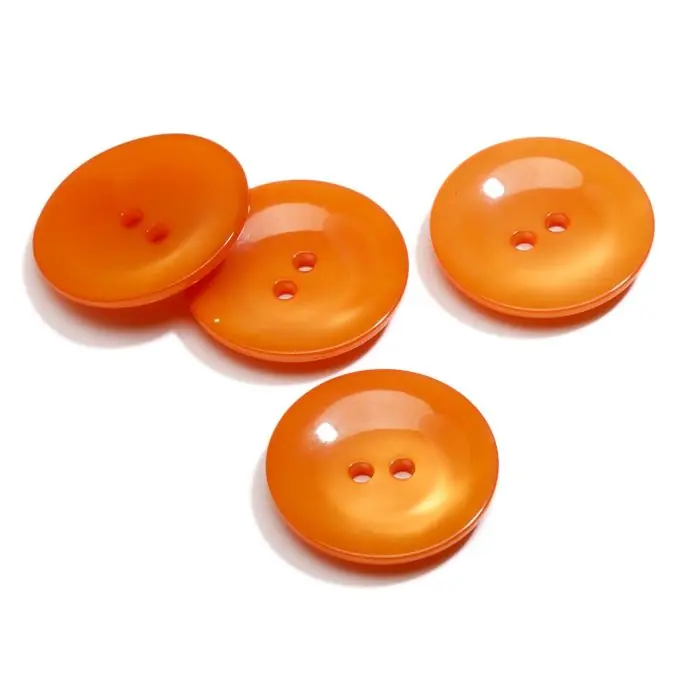 Saisonangebot Knopf 2 Löcher orange T22