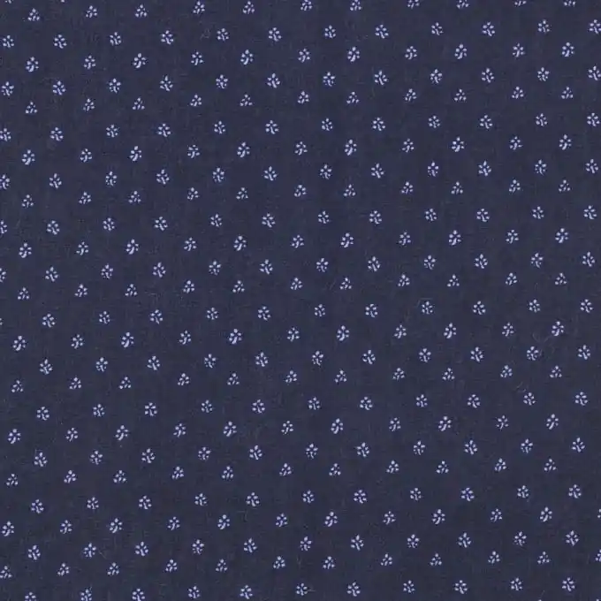 Neue Kollektion Baumwollstoff bedruckt Blätter-Design 145 cm parme