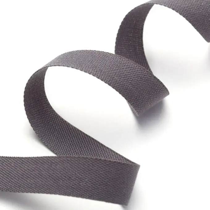 Baumwollband, dunkelgrau Begrenztes Angebot