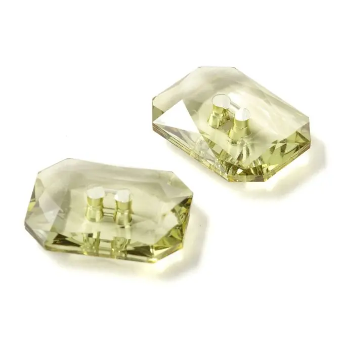 Schmuckknöpfe Rechteck 25x32mm – Grün Preisknaller