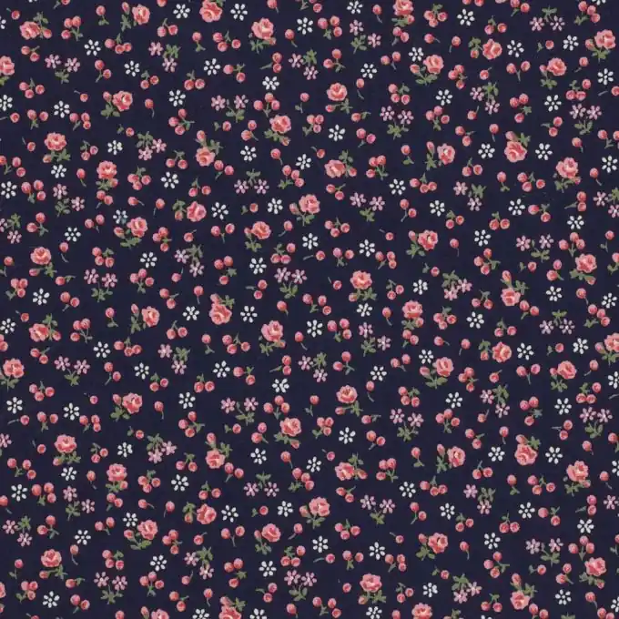 Baumwollstoff Blumen und Kirschen 112 cm Breite Sonderaktion