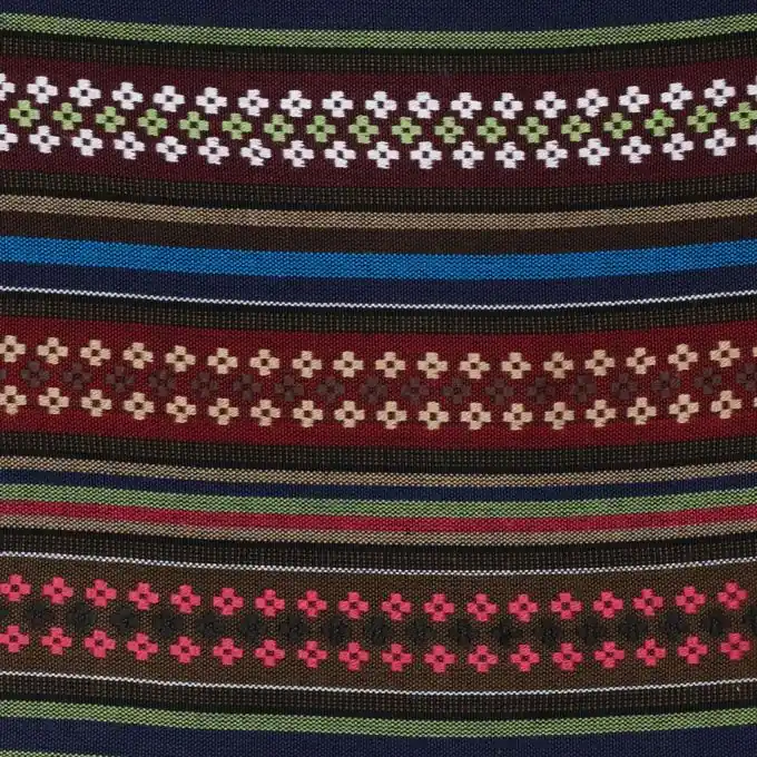 Schnäppchen Mexikanischer Jacquard-Stoff Rot/Bordeaux 148cm Breite