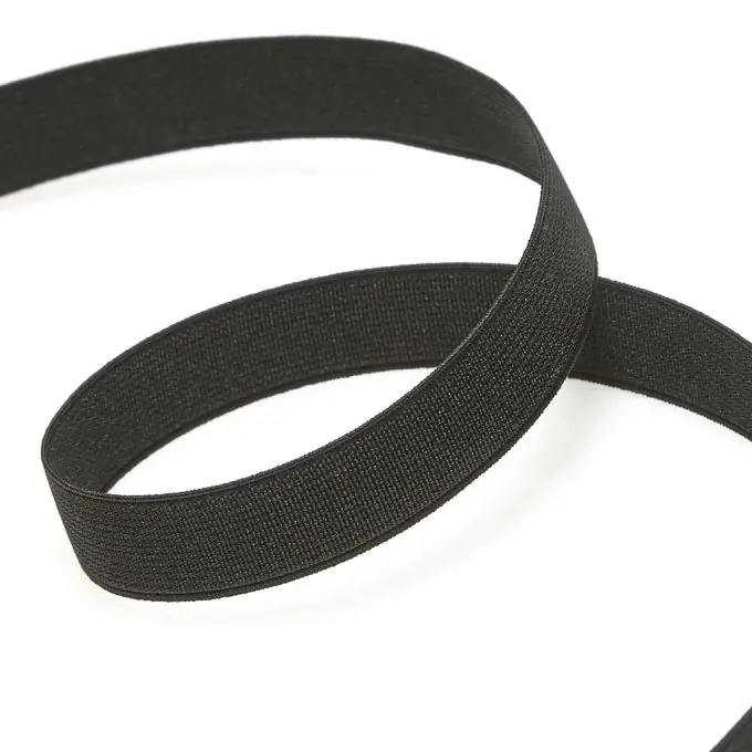 Schwarzes Rippengummi 15 mm – Elastikband Letzte Chance