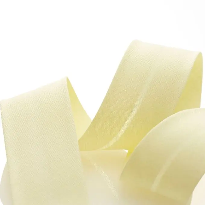 Nur Heute Schrägband für alle Textilien – Hellgelb, 30 mm