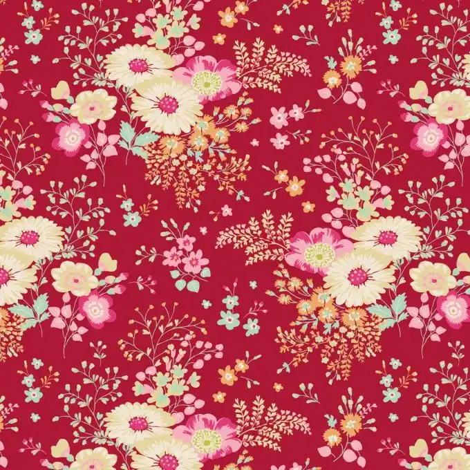 Tilda Lucille Stoff Coupon 50 x 55 cm Ab Werk