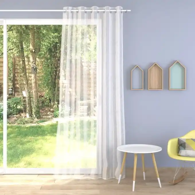 Beschwerte Gardinen Flotte, naturfarben, extra breit Expressversand