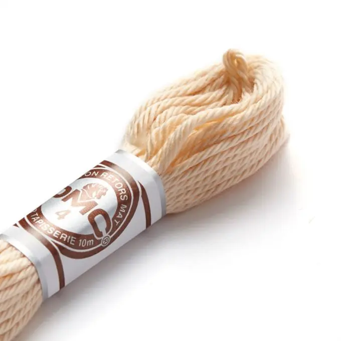 Markenprodukt Zwirnsfaden für Stickerei, mattes Weiß bis Beige – COL 2157