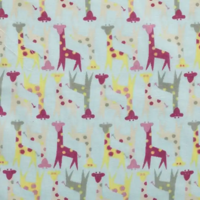 Popeline-Stoff Giraffen-Druck 145cm Breite Preis Gesenkt