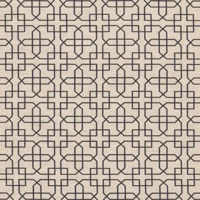 Baumwollstoff Dick Geometrisch Schwarz 140cm Breit Kracherpreis