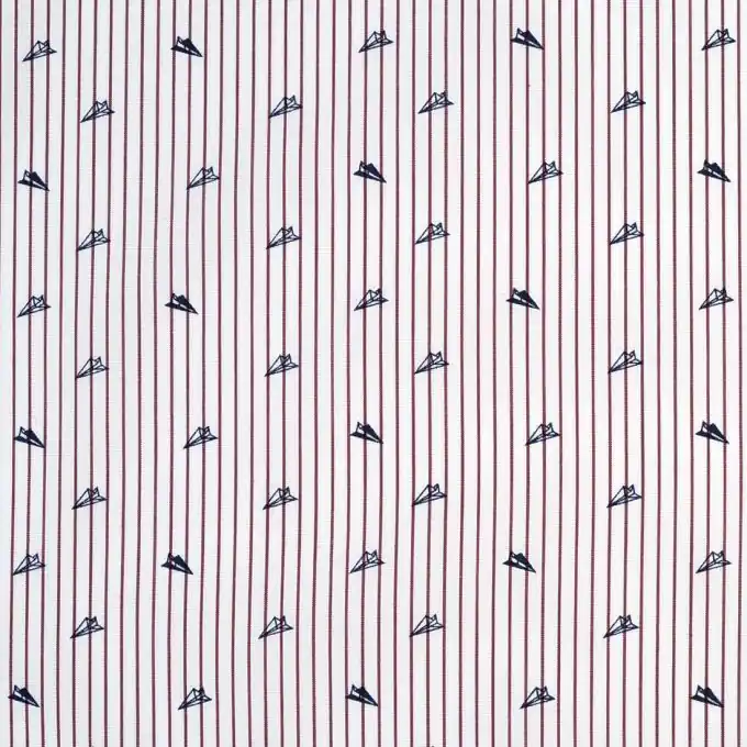 Popeline-Stoff mit Flugzeug-Print 145cm Breite Finale Aktion