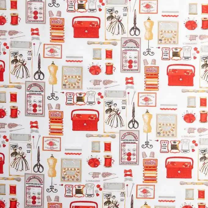 Cretonne Stoff Meterware 140 cm Breite Original