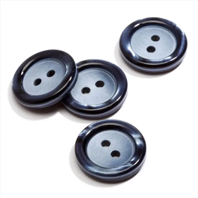 Knopf 2 Löcher matte marineblau glänzend Versand Am Gleichen Tag
