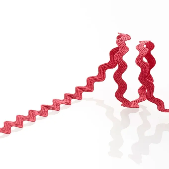 Kostenloser Rückversand Zackenlitze – Fuschienrot 8 mm