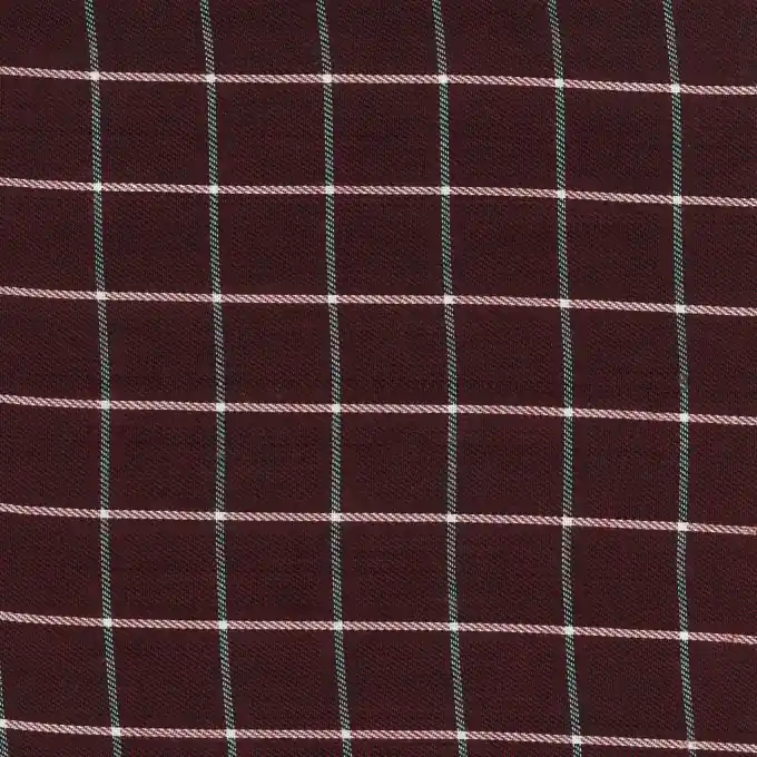 Kariertes Stoff Bordeaux-Weiß 150 cm Breite Bestseller
