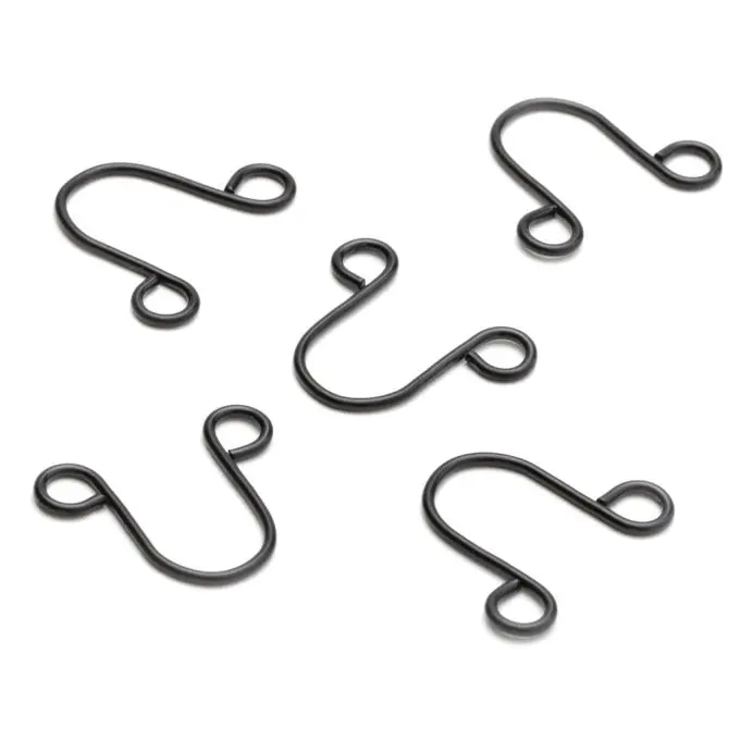 Leierhaken für Vorhang schwarz Neu Im Sortiment