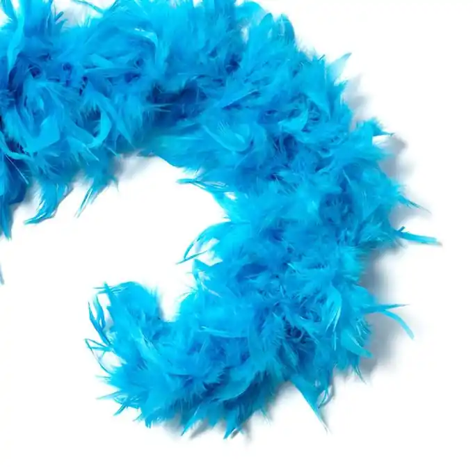 Knallerangebot Türkisblauer Boa – Elegantes Accessoire