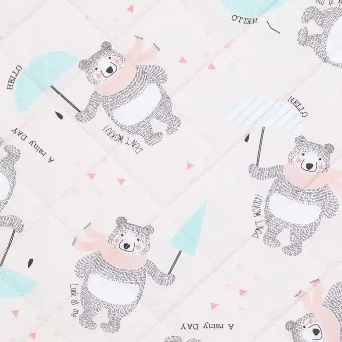 Top-Seller Bedruckter Steppstoff Bären 150cm Breite