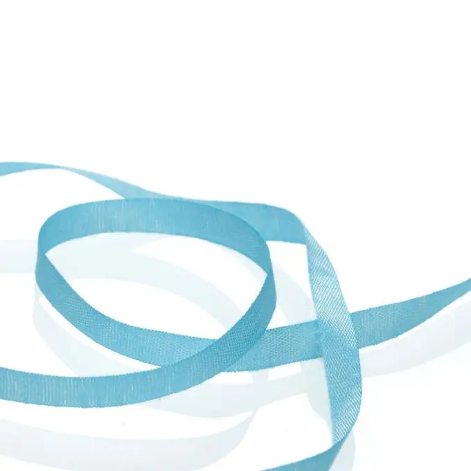 Billig Bändchen zum Sticken, blassgrün, 4 mm