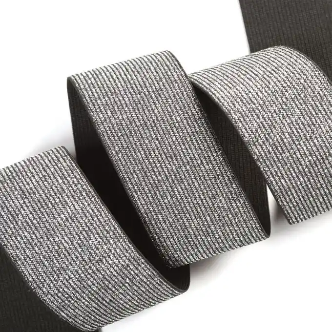 Strick-Gummiband 40 mm, silberfarben Bestpreis