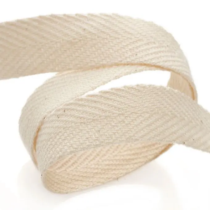 Chevron-Sergeband 15mm Ecru – Elegantes Zierband Angebot