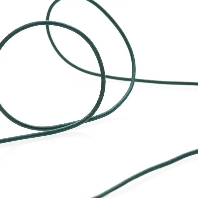 Elastikkordel 2,4 mm Dunkelgrün – 2,4 mm Neue Kollektion