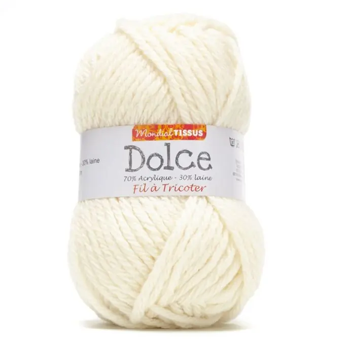 Dolce Ecru Wolle 140m – Weiche Strickwolle Exklusiv
