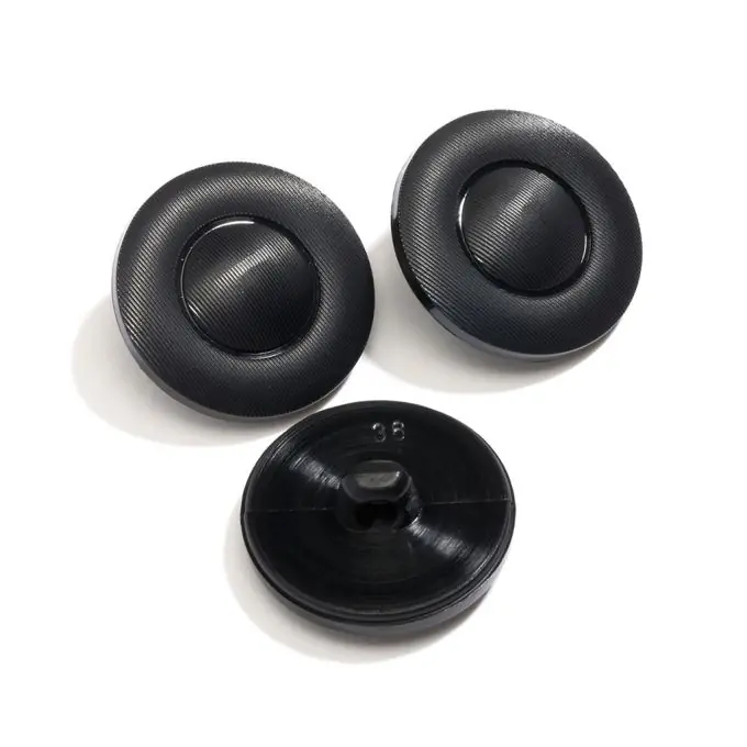 Stoffbezogener Fußknopf Schwarz 22mm Jetzt Zugreifen