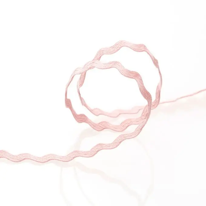 Solange Der Vorrat Reicht Zackenlitze – Hellrosa 8 mm