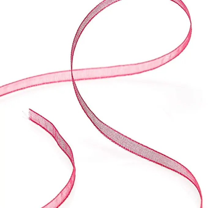 Organdy-Band – Fuchsia Handgefertigt