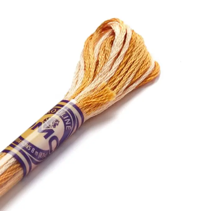 Mouliné-Faden für Stickerei, beige und gelb Großhandel