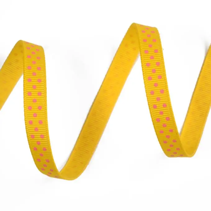 Ausverkauf Band Punkte gelb rosa