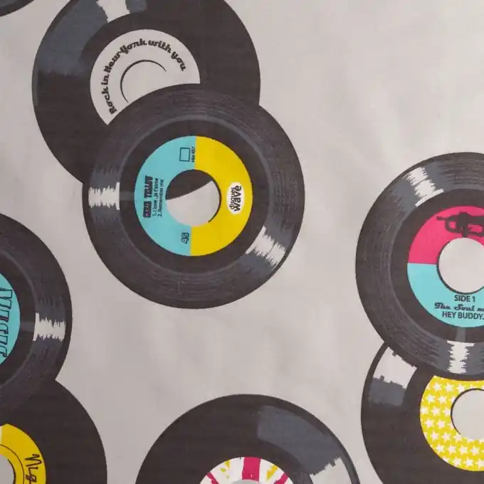 Baumwollstoff Vinylplatte 160cm Breite Kostenfreie Lieferung