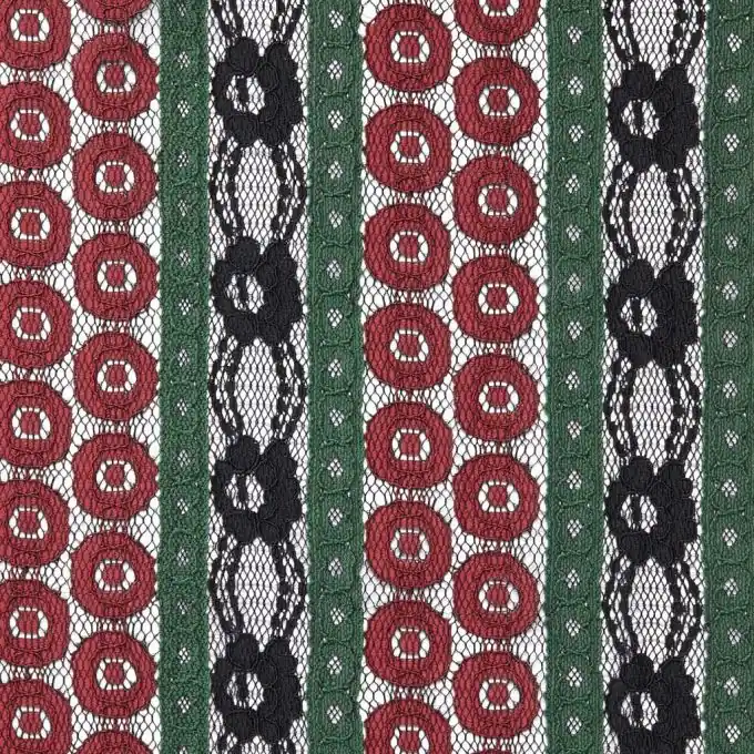 Aktuell Dreifarbige Spitzenstoff-Borte 150cm Breite